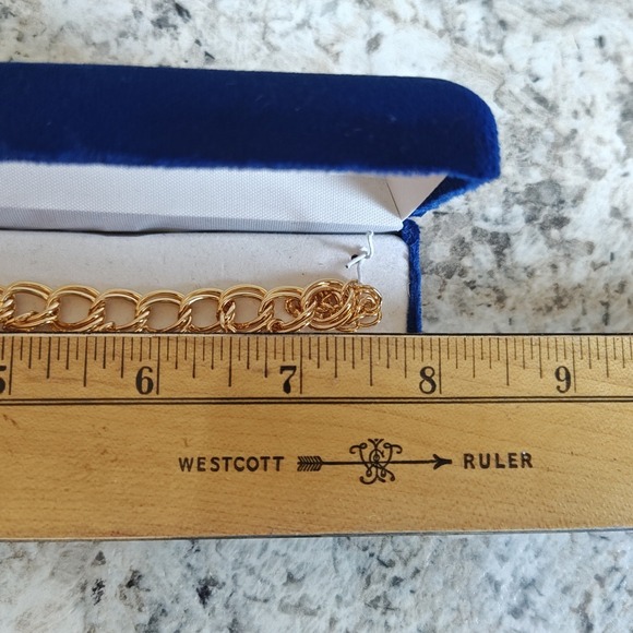 Danbury Mint Shirley Temple Charm Bracelet Womens 7.5 Gold Tone Enamel Boxed - Picture 6 of 9